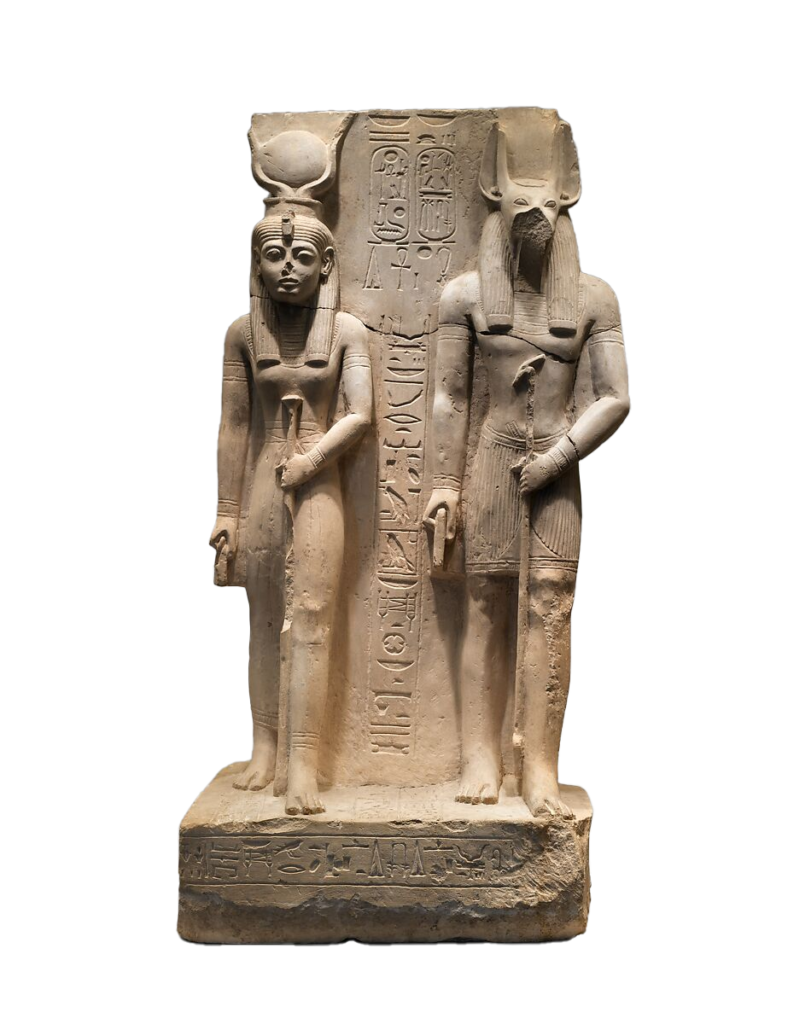 Aset(Isis) and Wepwawet, Tomb of Siese, Overseer of the Two Granaries of Ramesses II. Middle Kingdom (The Met)