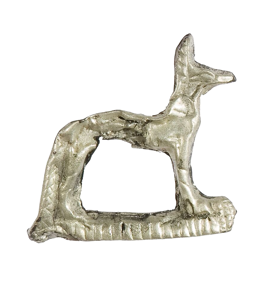 Wepwawet Amulet, Electrum material - Abydos, Middle Kingdom - Metropolitan Museum of Art